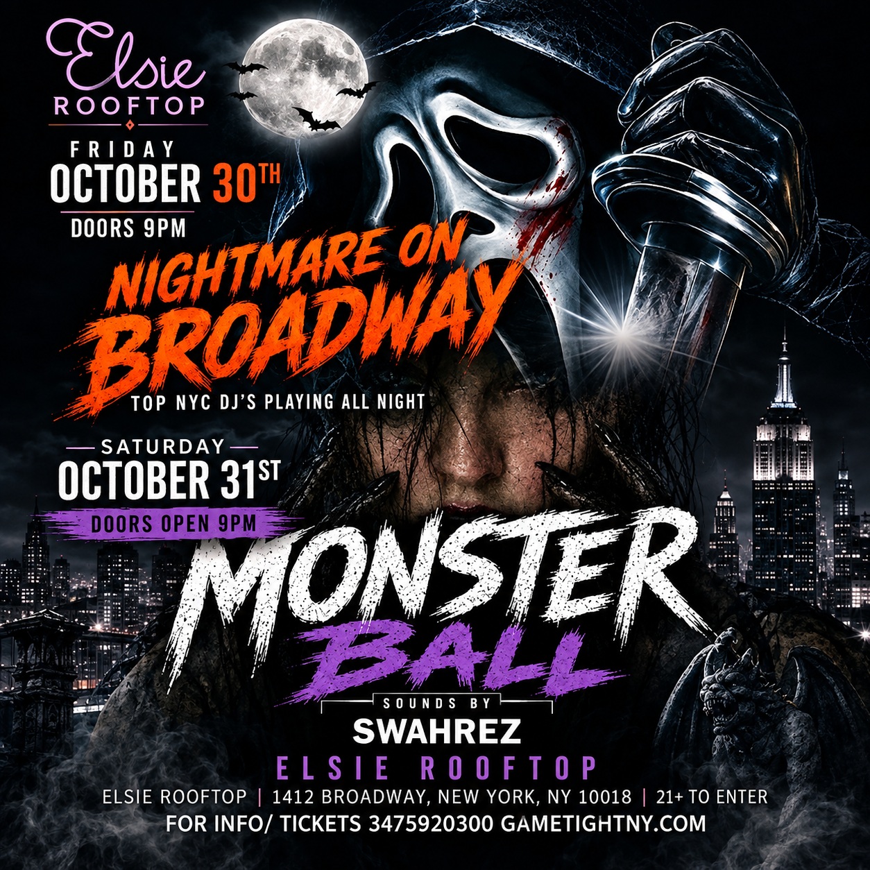 ELSIE Rooftop Saturday Night Halloween Party 2026 — event image